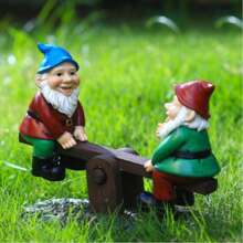 New Christmas Garden Decor - Fairy Dwarf Statue - Miniature Drunk Dwarf Torch Decoration - Unique Dwarf Garden Ornament - For Home, Yard, Holiday Decoration