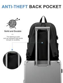 24L 学校女孩男孩背包美观轻便旅行背包大号笔记本电脑背包适合 14-15.6 英寸笔记本电脑简约可爱背包适合女孩男孩防水大学高中书包女孩背包尼龙防水适合大学旅行露营适合学生送给女孩的礼物女孩礼物多种颜色可选 - 彩色 - 查看 13