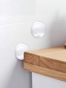 Quantity Selectable Transparent Door Bumper Protectors - Suitable For Doors, Cabinet Doors, Refrigerator Doors, Toilet Seats, Providing Impact Protection, Preventing Dents And Scratches, Ideal Choice To Reduce Noise And Protect Wall Near Doorway.