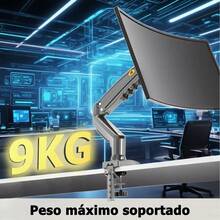 NESTNOVA 1 Unidad Soporte para Monitor Brazo para Monitor de Pantalla de Televisión Elevador de Escritorio para Computadora de Escritorio con Base Giratoria Mecánica Estable Sin Caídas Fácil de Instalar Adecuado para Entornos de Oficina para Instalar Monitor - Gris - Ver 2