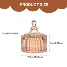 Body Powder Puff And Container, Soft Powder Puff,Glass Box For Dust Puff,Powder Puff For Body Powder,Powder Puff Wet Dry Makeup,Powder Applicator With Case For Dusting Powder - Multicolor - View 2