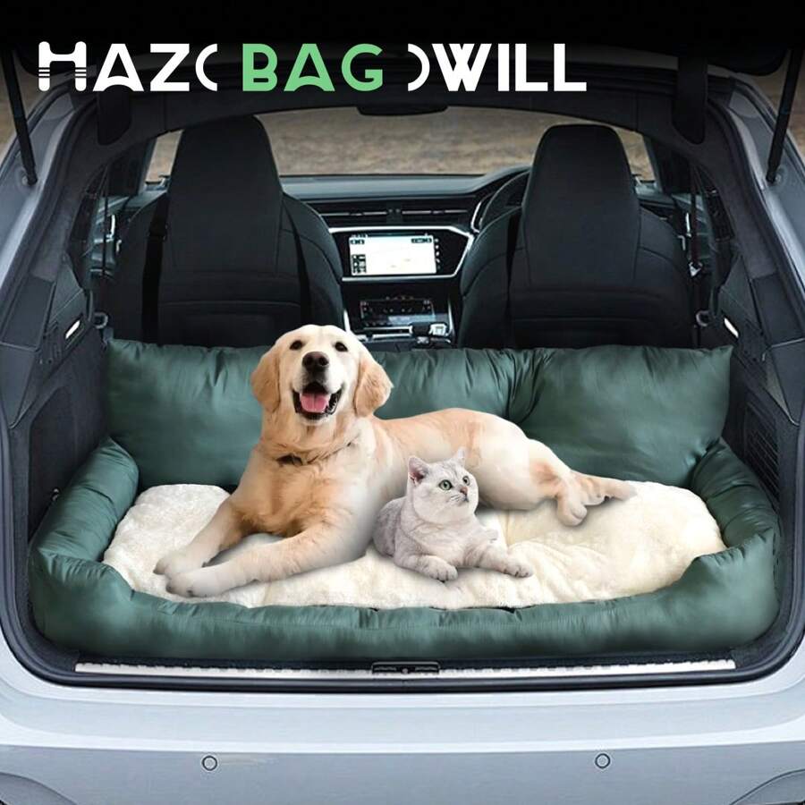 Coussin de dossier de voiture pour gros chien Hazowill, tapis de siège arrière rafraîchissant pour chat et chiot, siège rehausseur pour voiture pour chiot doux et confortable, coussin de siège passager avant anti-stress