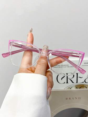 Neue stilvolle und elegante kleine Rahmen Katzenaugen Qualität persönlicher verschreibungsfreier Brillen, für Frauen & Männer, geeignet für den täglichen Lässig-Look, Urlaub, Strand, Party, Pendeln, Arbeitsplatz, Straße, Reisen, minimalistische und populäre verschreibungsfreie Brillen