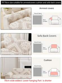 1pc All Season Sofa Cushion Cover, Warm Thickened Sofa Seat Protector, Modern Minimalist Anti-Slip Sofa Slipcover, Dust-Proof And Washable, Soft And Fade-Resistant, Pet-Friendly, Fits L-Shaped Sofa And 1/2/3/4 Seater Sofa