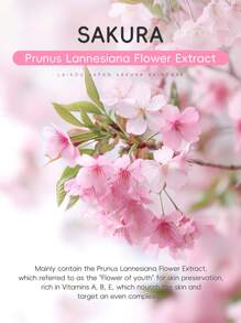 LAIKOU 1Pc Hydrating & Brighten LAIKOU Sakura Facial Toner, 160ml Pore Shrinking Hydrating Toner Deep Nourishing Skin Toner For Women, Mom, Wife, Sister, Teen, Girl Friend Skin Care Gifts For Girl Friend SPA Self Care