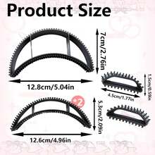 5pcs Bump It Hair Accessory Set - Includes Hair Bumps Volume Insert, Bump It Up Headband, And Hair Volume Clips Women-Great Creating Volume With Hairvalentine's Day GBNM - đâm sầm vào - Xem 7