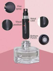1/3 pièces Bouteille de parfum réutilisable en plastique de 5 ml avec vaporisateur, bouteille de parfum rechargeables, vaporisateur à fine brume portable, atomiseur de parfum rechargeables, flacon de voyage pour parfum, accessoires pour le fitness, le camping, les voyages, les croisières, les fournitures scolaires, parfums pour femmes et hommes