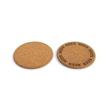 Customized Cork Coaster - Custom Engraved - Multicolor - View 3