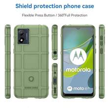 Funda con textura militar rugged para teléfono móvil carcasa resistente diseño camuflaje protección de alto impacto compatible smartphone funda para uso rudo celulares modernos - Verde militar - Ver 2