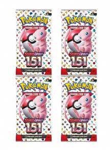 pokemon (Calidad básica de papel, solo para exhibición) Paquete de refuerzo de las Cartas Pokémon del Juego de Cartas Coleccionables de Pokémon Scarlet & Violet 151, colección de tarjetas, juguetes, regalo