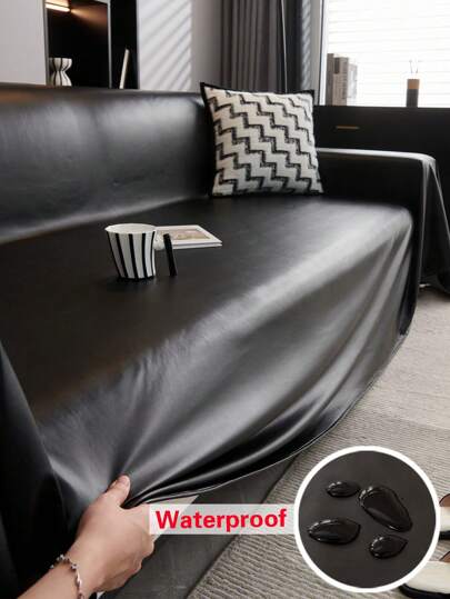 1pc Contemporary Waterproof Sofa Throw Cover - Pet Friendly Seasonal Sofa Blanket Protector, 100% Polyester, Suitable For Sectional Sofas, Machine Washable (180-200gsm)
