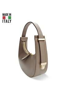 Women's Fashionable Genuine Leather Handbag For Daily Use - D11 Dark Khaki - View 2