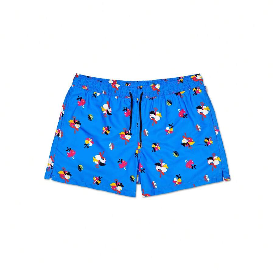 Happy Socks Hibiscus Swimsuit Size L. Free Shipping 24/72h. - Blue - View 1