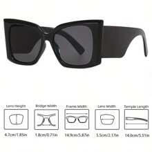 1pc Oversized Square Fashion Glasses, Leopard Print Wide Leg Frame, With Decorative AC Lens, Suitable For Casual And Formal Wear, Retro Large Size Glasses - Designed For Fashion Lovers And Enthusiasts, Perfect Accessory For Women