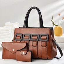 Women Top Handle Bags - 卡其 - 查看 1