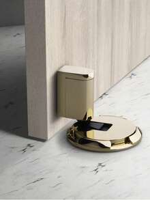 1 pieza Tope de puerta mecánico invisible, anti colisión y a prueba de viento - Soporte magnético de puerta de acero inoxidable con diseño invisible y fuerza ajustable para asegurar que la puerta se cierre de manera segura.