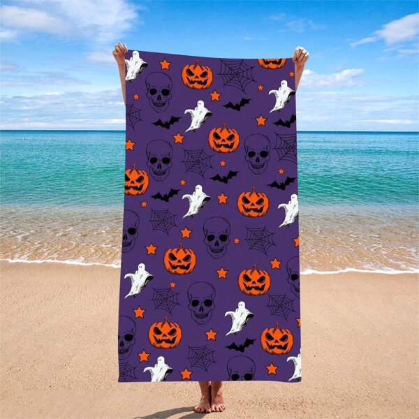 Couverture/serviette de plage en microfibre ultra douce et séchage rapide 250g/m² motif dauphin, tapis de plage extra large, tapis de yoga, châle de plage, convient pour les voyages, le camping, la natation, le pique-nique, 70*140cm ou 90*180cm