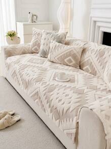 1pc All Season Sofa Cushion Cover, Warm Thickened Sofa Seat Protector, Modern Minimalist Anti-Slip Sofa Slipcover, Dust-Proof And Washable, Soft And Fade-Resistant, Pet-Friendly, Fits L-Shaped Sofa And 1/2/3/4 Seater Sofa