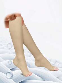 1 o 2 pares de calcetines de compresión de alta elasticidad talla grande, calcetines deportivos y de fitness para personas con sobrepeso, calcetines de otoño - Multicolor - Ver 2