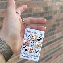 Custom Photo Mothers Day Keychain, Personalized Pictures Keychain, Mama Keychain, Mom's Birthday Gift, Keychain For Grandma, Gift For Her