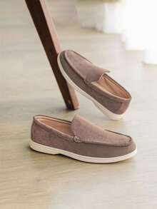 男士便士乐福鞋，夏季时尚小众一脚蹬休闲透气户外乐福鞋老款时尚秋季婚礼商务正装鞋英伦风格透气休闲软底鞋 - 彩色 - 查看 8