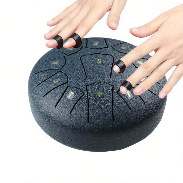 Tambor de língua de aço de 6 polegadas e 11 tons, tambor de mão, tambor etéreo, tambor de cura, instrumento de percussão