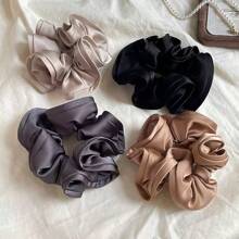 1 elegantă de păr extra mare din satin, elegantă, minimalistă, accesoriu de păr versatil, potrivită pentru zi cu zi, serviciu, călătorii, coadă de cal, coc, spălare față, machiaj, asortare la modă, elastic de păr, accesorii de păr, elastice de păr