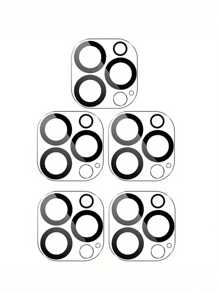 Un conjunto de 5 protectores de lente de cámara de vidrio esmerilado para 16 Pro, 15 Pro Max, 14 Pro y modelos anteriores incluyendo el 12, 13 y 11 Pro