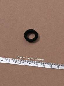 100pcs Small Hair Ties For Women, High Elasticity Durable Leather Hair Bands, Colored Hair Scrunchies, Basic Hair Accessories In Muted Colors - 黑色 - 查看 6