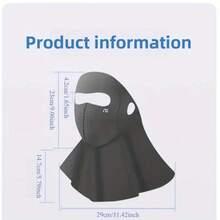 قناع واقي من أشعة الشمس ثلاثي الأبعاد عالي الجودة للنساء، مصمم للصيف 2025، يتميز بحماية الرقبة من الأشعة