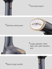 SOKANY Ferro da stiro portatile a vapore SOKANY, macchina da stiro a vapore, ferro elettrico, essenziale per viaggi di lavoro e vacanze, uscita vapore ad alta potenza 1400W in 30 SECONDI, serbatoio dell'acqua grande, multi-angolo anti-perdite, pieghevole con un solo pulsante, portatile e facile da riporre, ugello a sette fori per rimuovere le pieghe più profonde, pannello in acciaio inossidabile, facile da prendersi cura degli abiti per uso domestico e da viaggio, liscia rapidamente le pieghe e mantiene sempre l'abito impeccabile