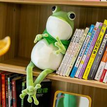 1pc 2025 New Bestseller Frog Plush Doll Cloak Home Decor Companion Doll, Children's Birthday Gift, Easter Gift, Valentines Gift, Gift, Doll, New Arrival, Best Seller, New Hot Item, New Release, Doll Novelty, Cute Figurine, Funny Doll, Novelty Doll