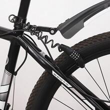 1 便携式防盗密码锁，自行车锁，头盔锁，加厚防剪，防水防锈，坚固耐用，防盗性能强，弹性伸缩延长钢缆，锁定空间大，适用于自行车