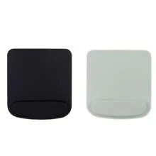 1pc/2pcs Grey/Black EVA Material Mouse Pad, Modern Minimalist Anti-Slip Wrist Support Mat For Home Office, Hotel, Restaurant, Internet Cafe School Supplies,Back To School