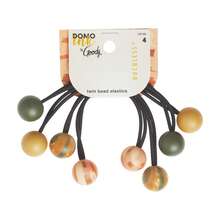 Goody Tru X Domo Ink Collab Ouchless????Twin Bead Elastics Orange 2 Ct - 單身的 - 查看 1