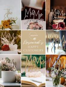 Anpassbare Kuchenetiketten, personalisierte Acryl-Namensschilder, Geburtstagskuchen-Geschenke, Geburtstagskuchen-Hüte, Namensanpassung für die Abschlusszeit, Namensanpassung für Hochzeitstorten-Etiketten und andere sinnvolle, individualisierte Produkte. - Verschiedenfarbig - Übersicht 5