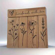 Bộ 6 con dấu họa tiết hoa, con dấu gỗ cổ điển, con dấu thiết kế hoa, con dấu dùng cho sổ lưu niệm, con dấu nhật ký, con dấu gỗ, con dấu thủ công, con dấu gỗ làm bằng tay, con dấu tự làm, dùng để viết thư cho bố/mẹ/bạn bè, trang trí bằng con dấu hoa. - Nhiều màu - Xem 3