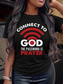 Women's Casual Short-Sleeved Round Neck Plus Size T-Shirt