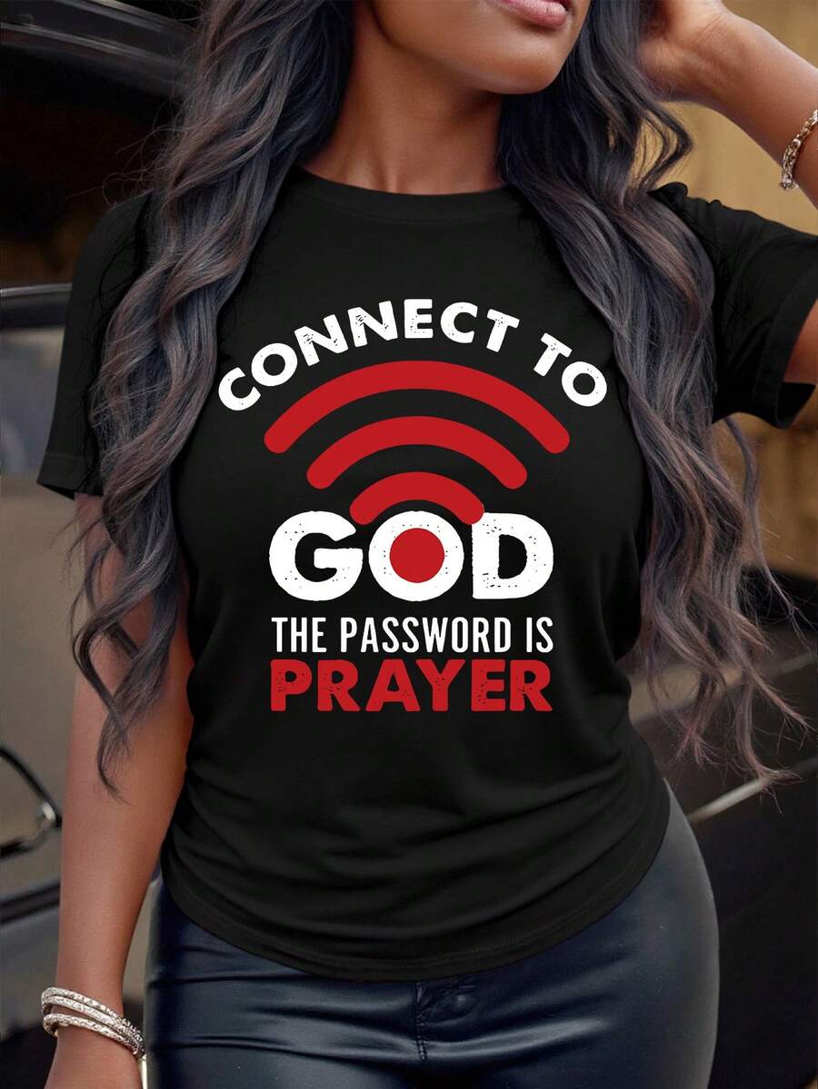 Women's Casual Short-Sleeved Round Neck Plus Size T-Shirt