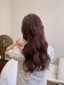 1pc Magic Hair Comb, Stretchable Double Comb, Adjustable Elastic Hair Comb, Hair Accessories For Women