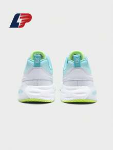 LPMX 1 Pair Breathable Wear-Resistant Running Shoes, Green Blue Casual Sneakers Lightweight Shock-Absorbing For Men Rebound Competitive Shoes