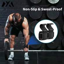 MEIYIXING MEIYIXING Weight Lifting Hook Grips With Wrist Wraps Hand-Bar Wrist Strap Gym Fitness Hook Weight Strap Pull-Ups Power Lifting Gloves