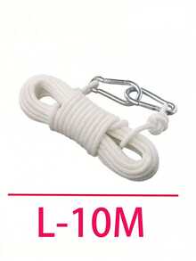 1根10米/32.8英尺户外加厚尼龙绳，带扣环，多功能耐用，适用于晾晒衣物，可用于露营、登山、花园、露台、阳台、应急包、徒步旅行、探险、海滩野餐、洗衣晾晒等各种场合。耐候性强，结实耐用，不易打结，安装快捷，用途广泛，是晾衣绳、户外装备和家居用品的理想之选。 - 尼龍繩 - 查看 2