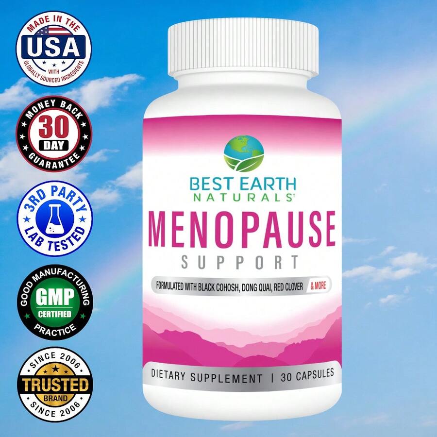 Menopause Support By Best Earth Naturals – Hormonal Balance Supplement With Black Cohosh, Soy Isoflavones, Dong Quai, And Herbal Blend For Women's Wellness - 其他 - 查看 1