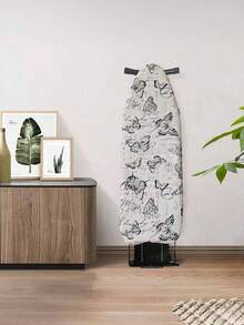 1pc Heat-Resistant Reflective Ironing Board Cover, Replacement Ironing Pad Cover, Elastic Edge Ironing Board Cover, Suitable For Standard Ironing Board, Stain-Resistant, Drawstring Edge Anti-Scald Ironing Board Cloth Cover (Ironing Board Not Included) - Blue - View 10