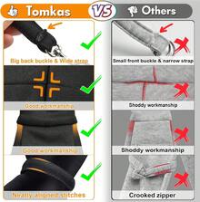 Tomkas Small Dog Sling Carrier - Classic Pocket & Classic Strap - For 3-10 Lbs Pets(Black) - Xám - Xem 2