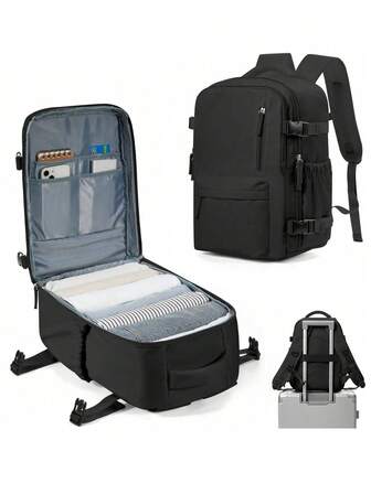 大容量防水尼龙旅行背包，适合旅行、露营、徒步、户外电脑包，是送给女性、妈妈、爸爸、女儿、朋友的绝佳礼物，也是新年、情人节的理想之选，更是一款旅行必备书包。