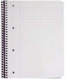 Q-Connect Ruled Margin Spiral Soft Cover Notebook 160 Pages A4 (5 Pack) KF01072 - SINGLE - View 4