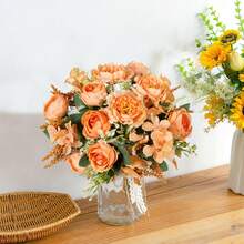 1/3PCS Artificial Peony Flowers Silk Hydrangea Bouquet, Wedding Decoration, Bride Holding Flower Material, Home, Dining Room, Bedroom, Balcony, Vase Decoration, Outdoor Garden, Mother's Day, New Year Decoration