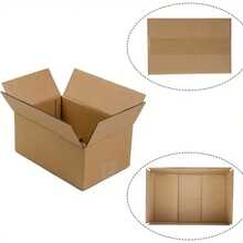 Brown Corrugated Cardboard Box (Pack Of 12) – 5 Sizes Available – Heavy-Duty Packaging For Shipping And Moving – Made In Spain - Caja 30L (40x30x25cm) 12 Piezas - 查看 4
